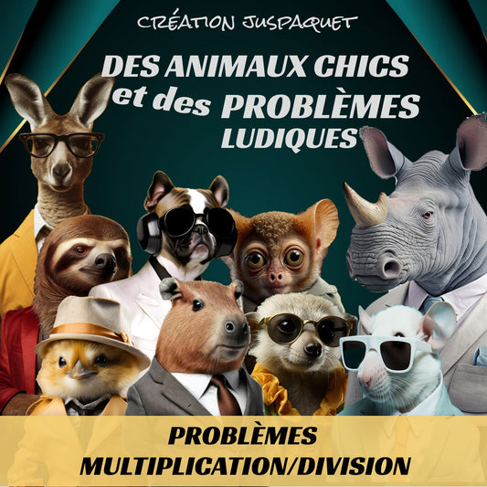 Jeu interactif PROBLÈMES MULTIPLICATION - DIVISION