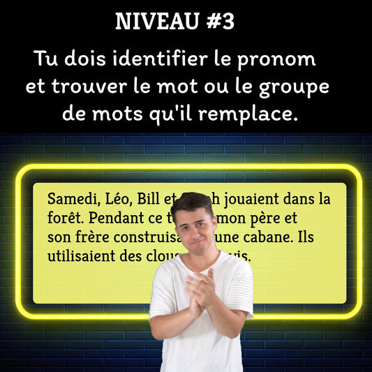Jeu interactif LE PRONOM