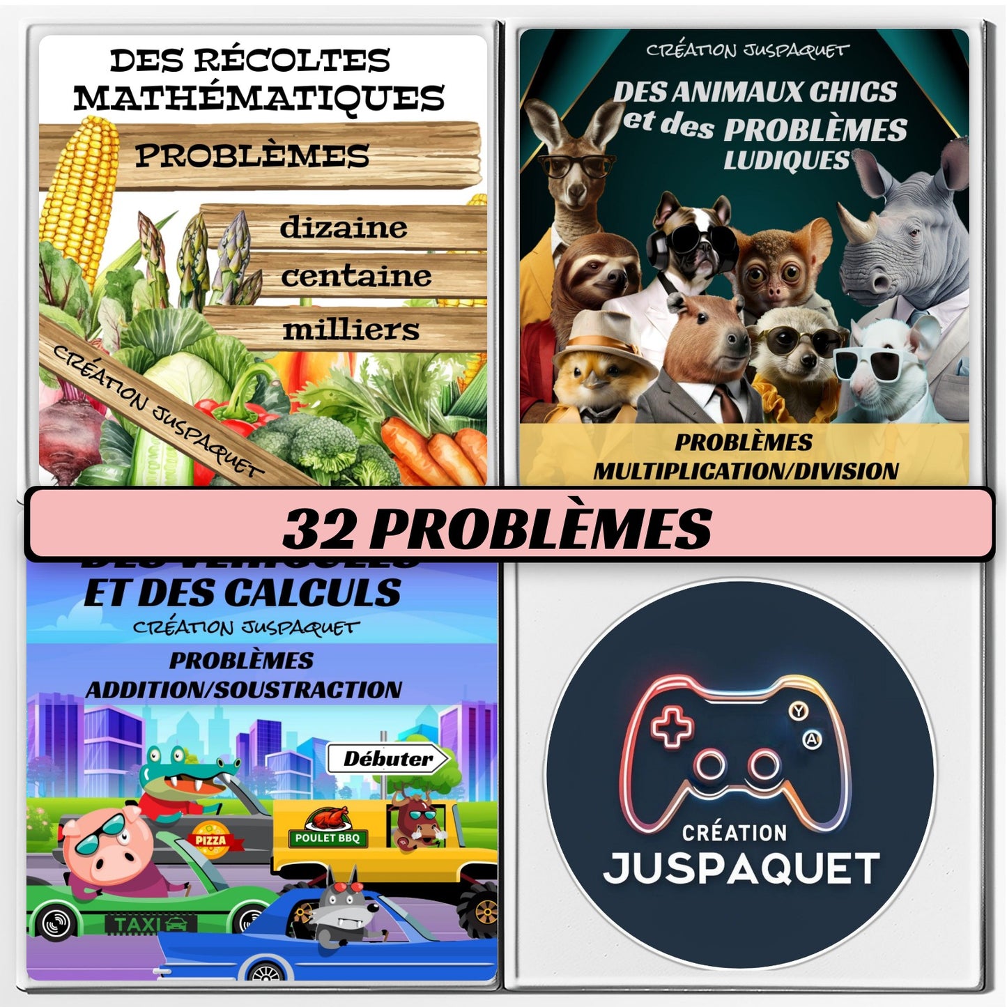 Ensemble 3 jeux interactifs PROBLÈMES