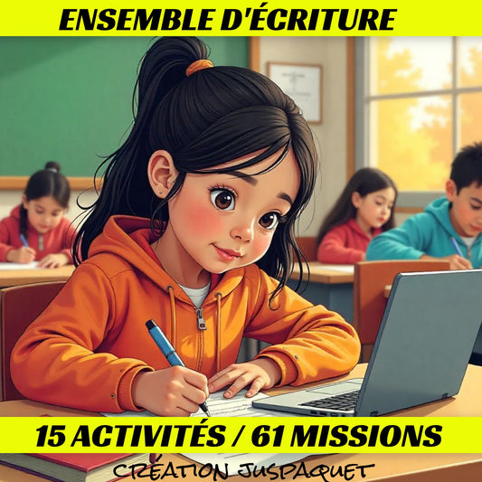 Ensemble ACTIVITÉS INTERACTIVES D'ÉCRITURE
