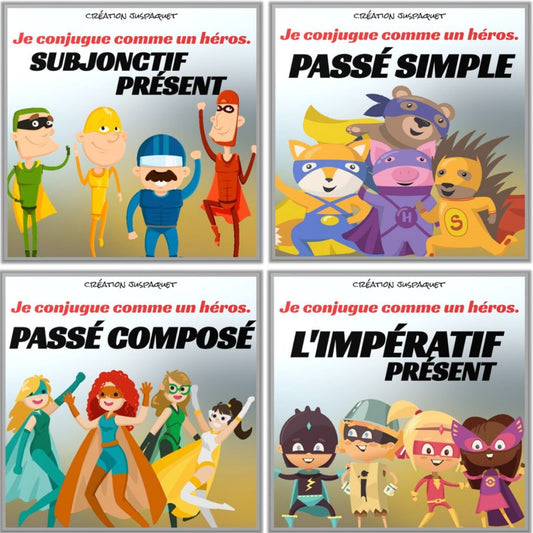 8 jeux interactifs conjugaison (ensemble #2)
