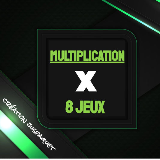 Ensemble 8 jeux interactifs ¨MULTIPLICATION¨