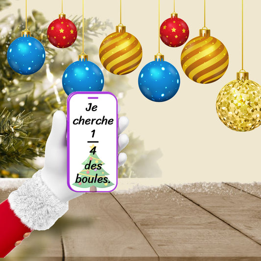 Jeu interactif de Noël (fractions)