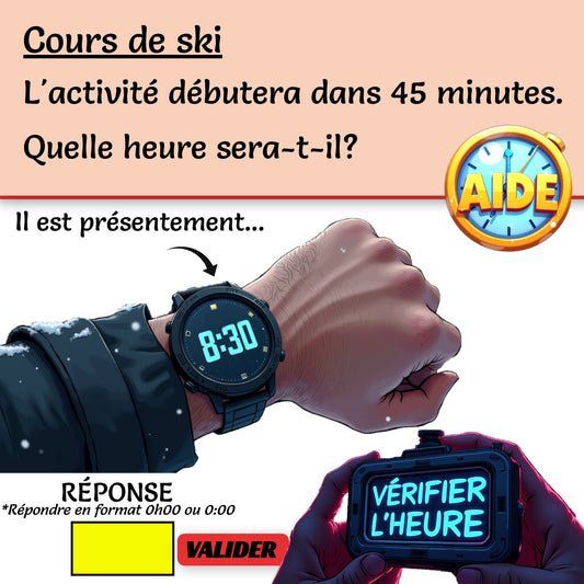 Jeu interactif PROBLÈMES LE TEMPS
