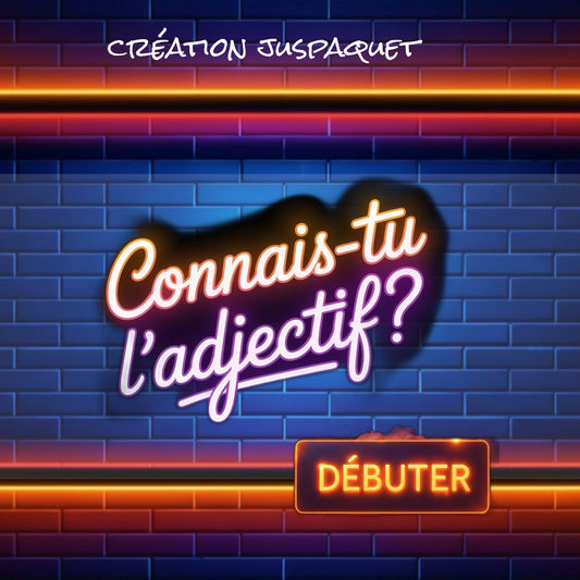 Jeu interactif L'ADJECTIF