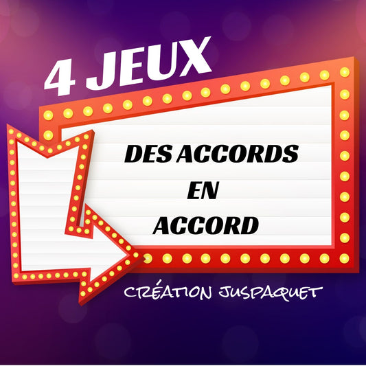 Ensemble 4 jeux interactifs les accords
