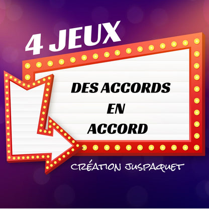 Ensemble 4 jeux interactifs les accords