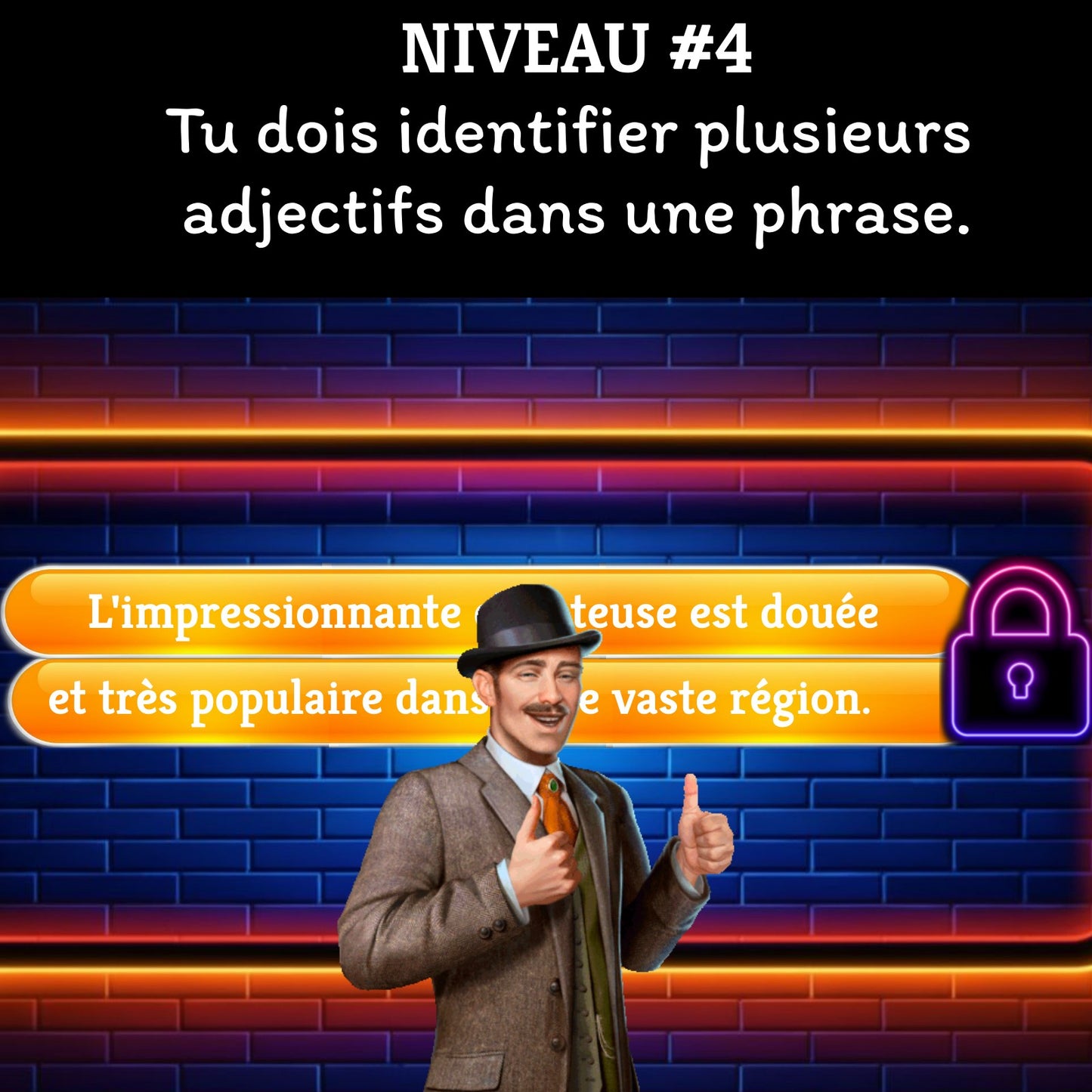 Jeu interactif L'ADJECTIF