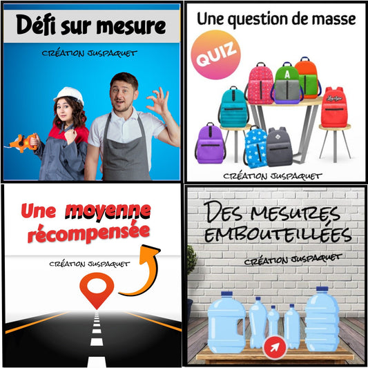 Ensemble 4 jeux interactifs la mesure