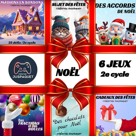 Ensemble de Noël (6 jeux / 2e cycle)