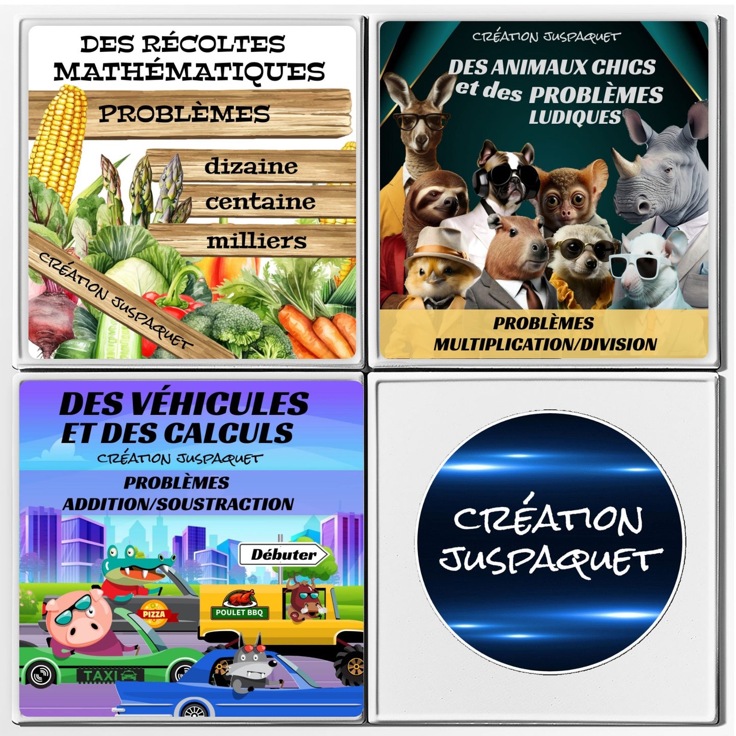 Ensemble 3 jeux interactifs PROBLÈMES