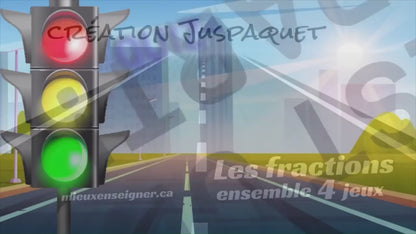 Ensemble 4 jeux interactifs les fractions