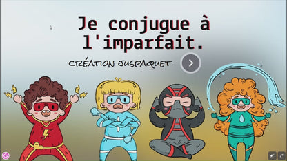 8 jeux interactifs conjugaison (ensemble #1)