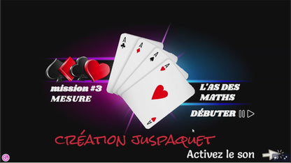 Ensemble 4 jeux interactifs problèmes math