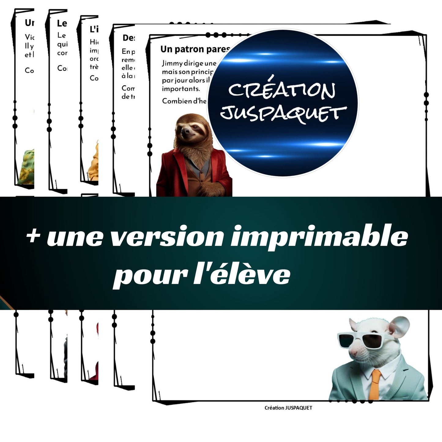 Jeu interactif PROBLÈMES MULTIPLICATION - DIVISION
